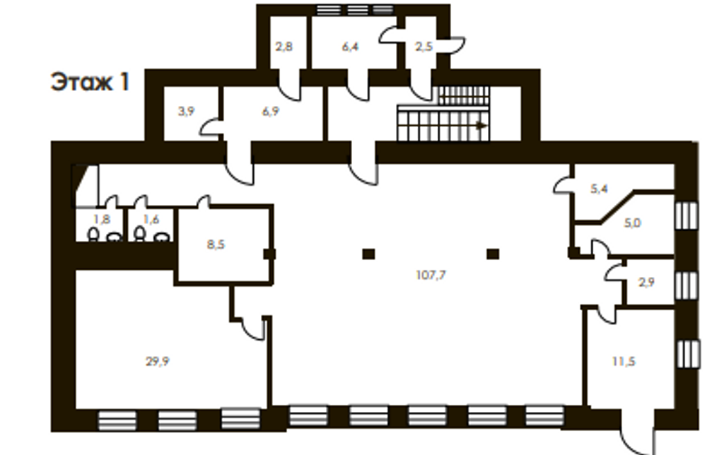 Особняк у набережной в центре Москвы