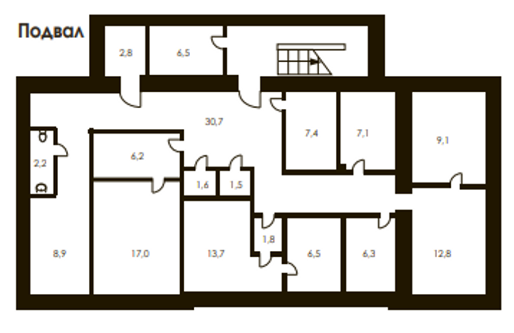 Особняк у набережной в центре Москвы