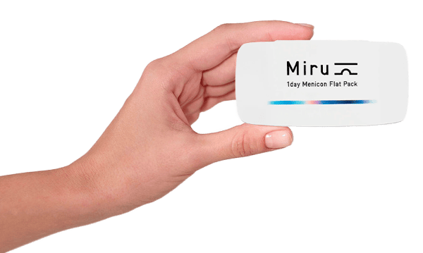 Однодневные контактные линзы в плоской упаковке MIRU 1 day Flat Pack