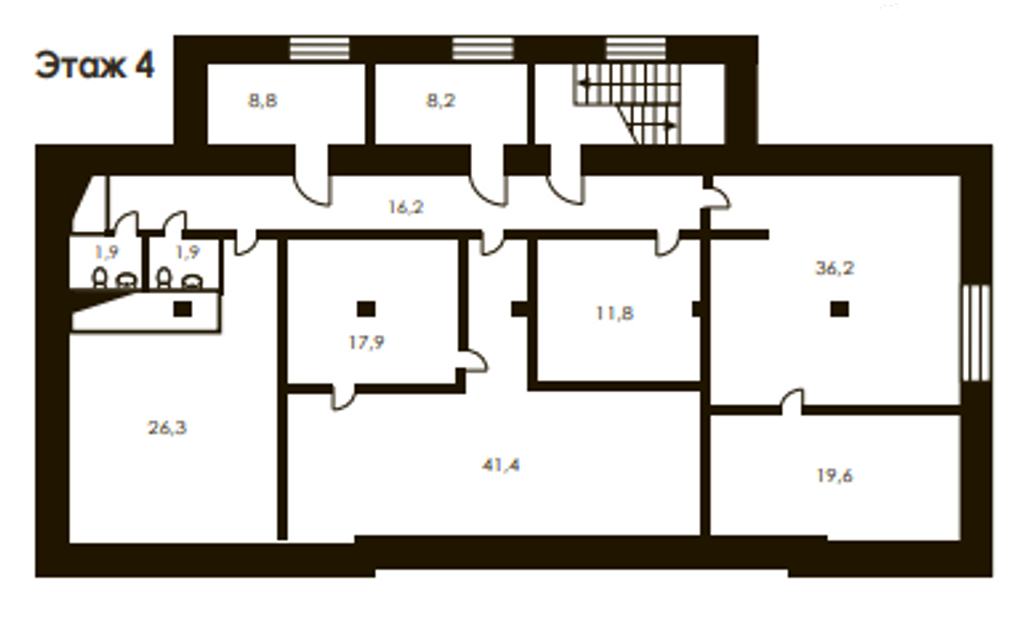 Особняк у набережной в центре Москвы